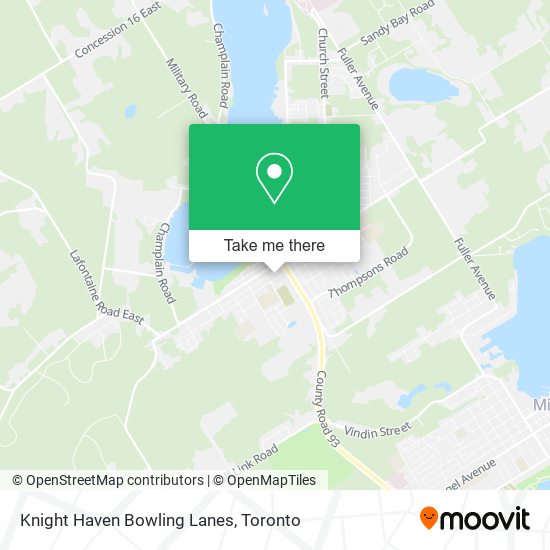 Knight Haven Bowling Lanes plan