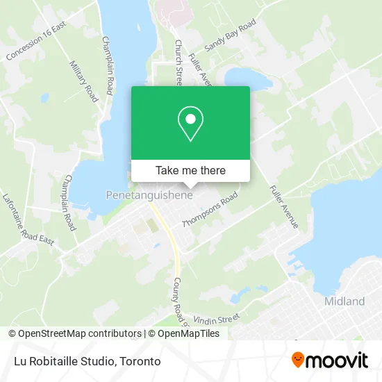 Lu Robitaille Studio map