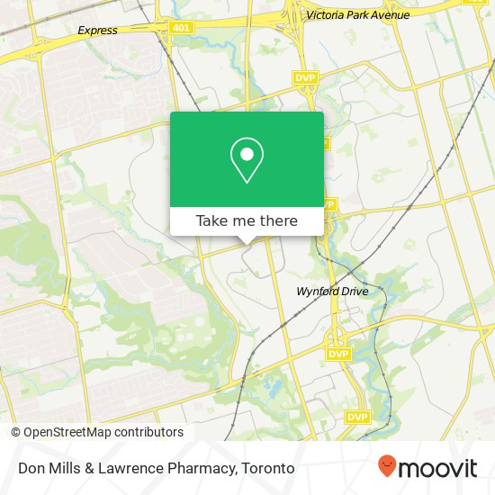 Don Mills & Lawrence Pharmacy map