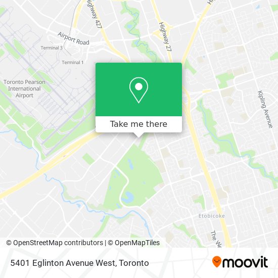 5401 Eglinton Avenue West map