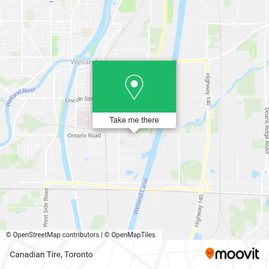 Canadian Tire map