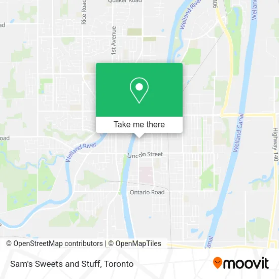 Sam's Sweets and Stuff map