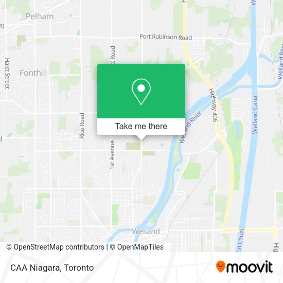 CAA Niagara map