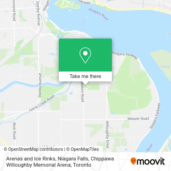 Arenas and Ice Rinks, Niagara Falls, Chippawa Willoughby Memorial Arena plan