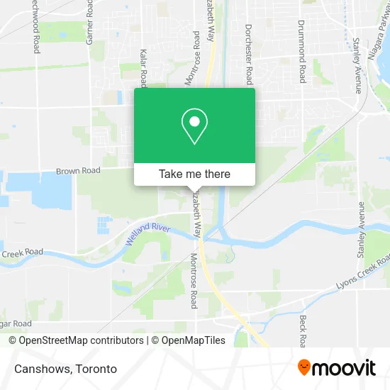 Canshows map