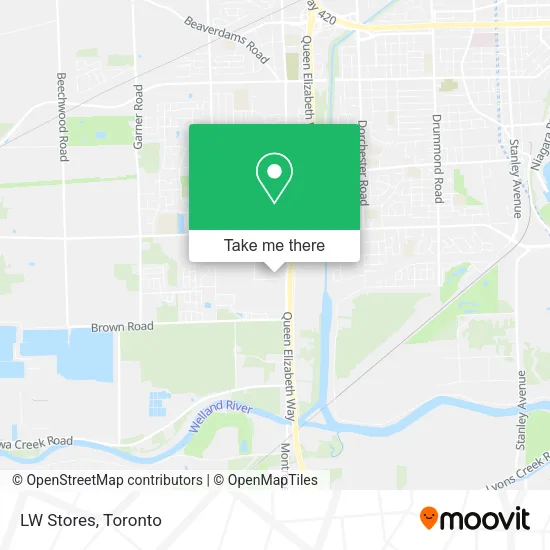 LW Stores map