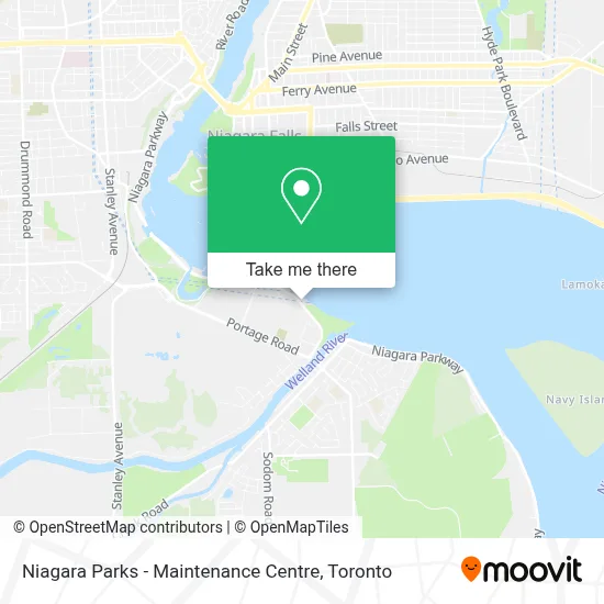 Niagara Parks - Maintenance Centre map