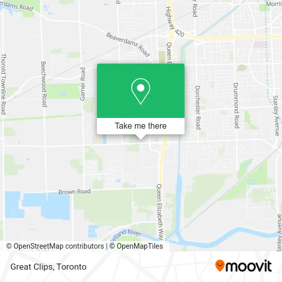 Great Clips map