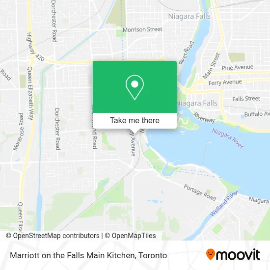 Marriott on the Falls Main Kitchen map