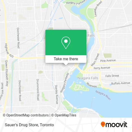 Sauer's Drug Store map