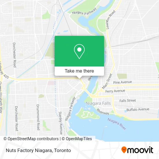Nuts Factory Niagara map