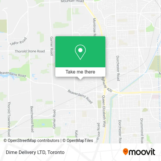 Dime Delivery LTD map