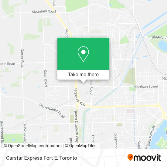 Carstar Express Fort E map