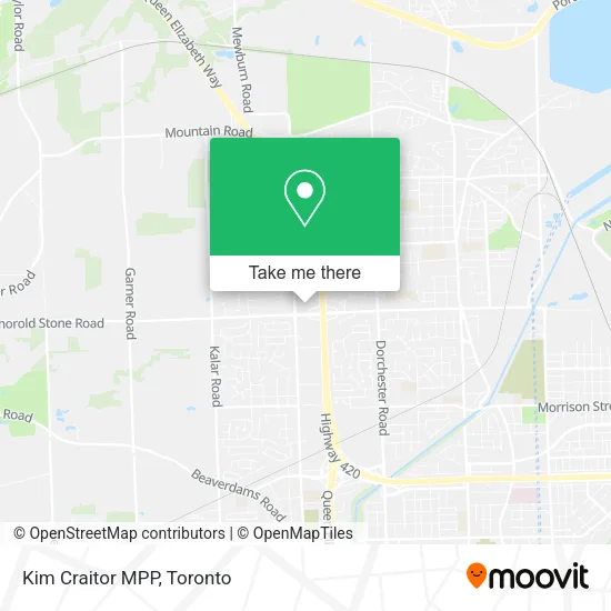 Kim Craitor MPP map