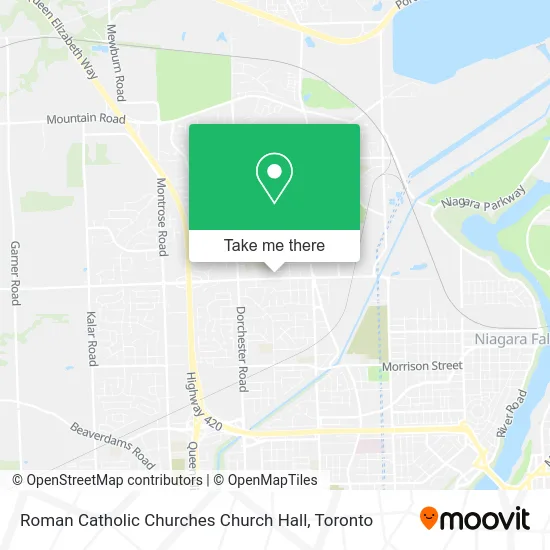 Roman Catholic Churches Church Hall map