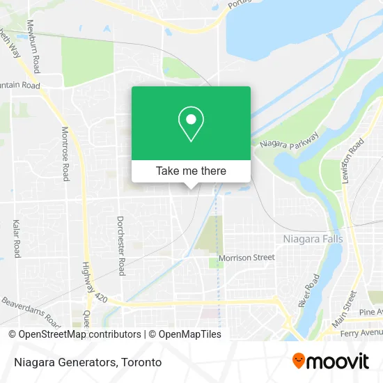 Niagara Generators map