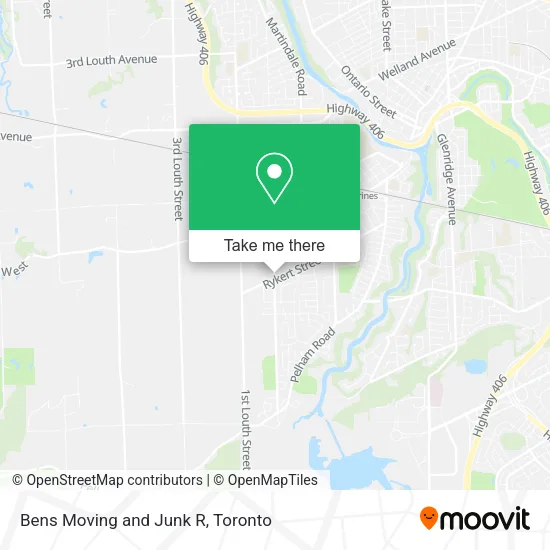 Bens Moving and Junk R map
