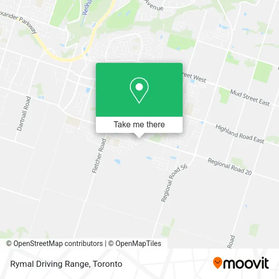 Rymal Driving Range map