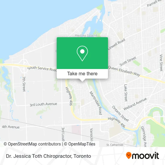 Dr. Jessica Toth Chiropractor map