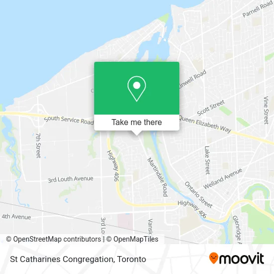St Catharines Congregation map