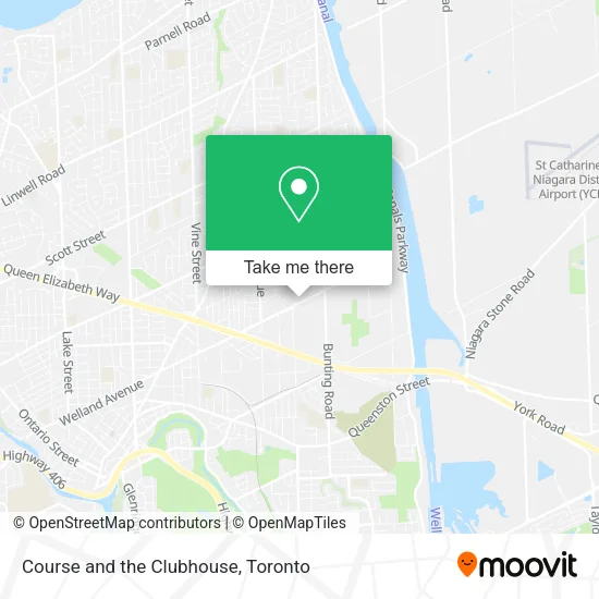 Course and the Clubhouse map