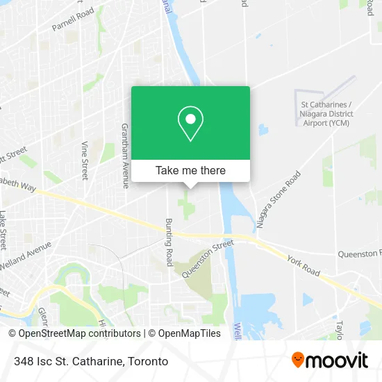 348 Isc St. Catharine map