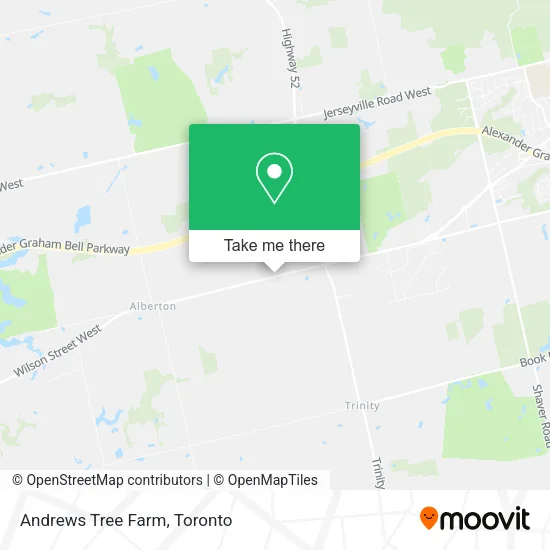 Andrews Tree Farm map