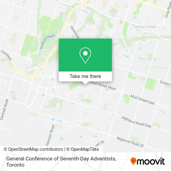 General Conference of Seventh-Day Adventists map