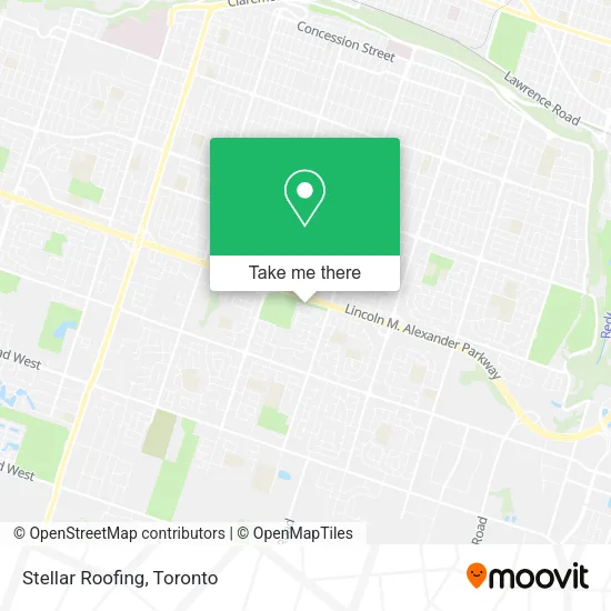 Stellar Roofing map
