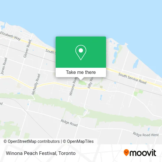 Winona Peach Festival map