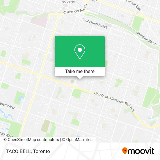 TACO BELL map