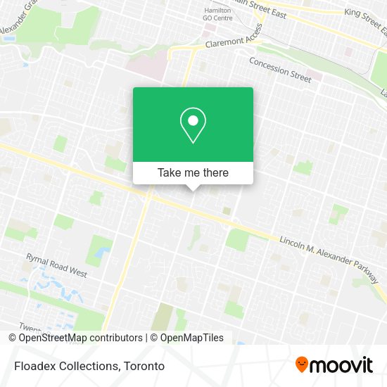 Floadex Collections map