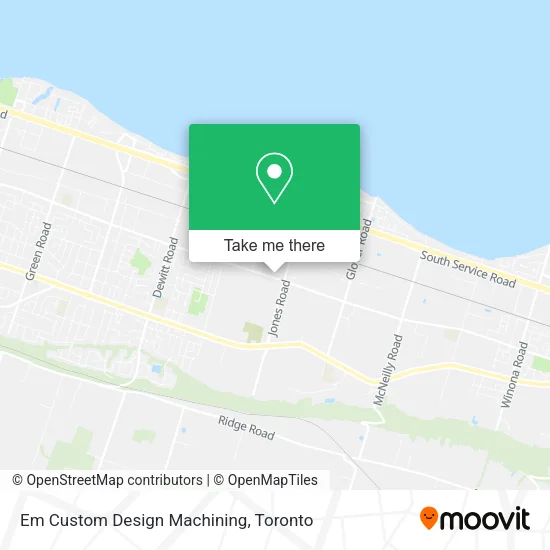 Em Custom Design Machining map