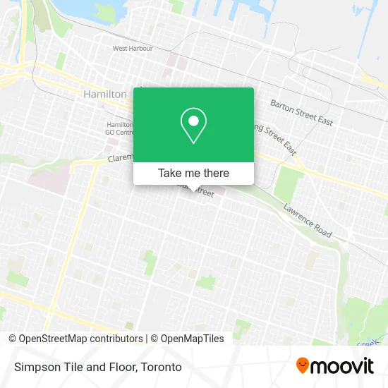 Simpson Tile and Floor map