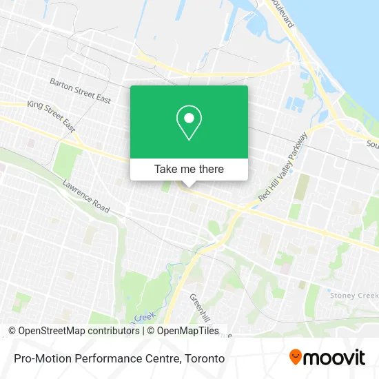 Pro-Motion Performance Centre map