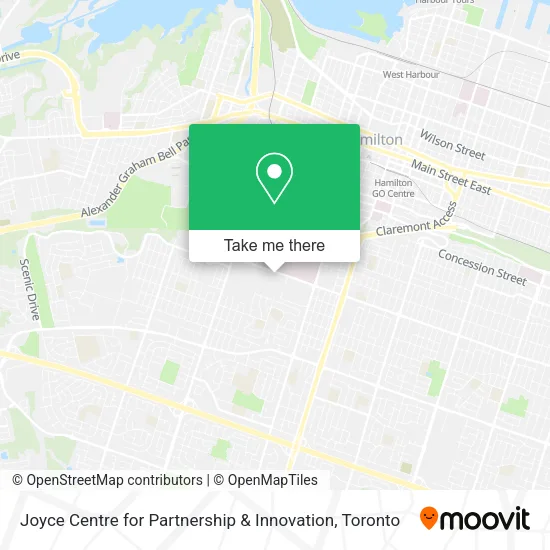 Joyce Centre for Partnership & Innovation map