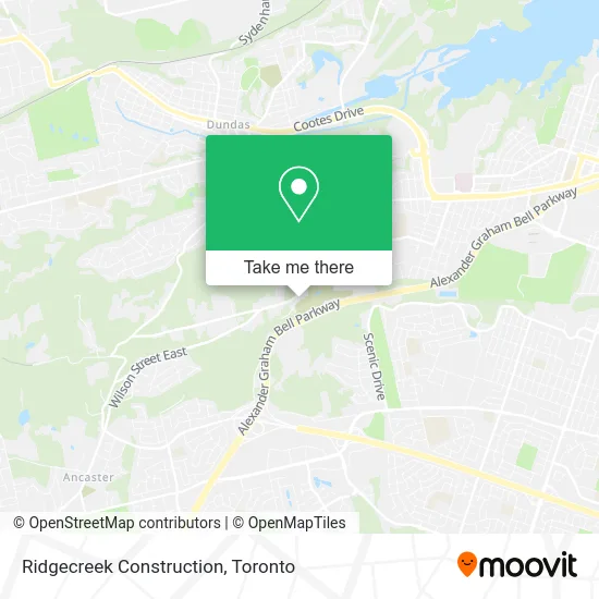 Ridgecreek Construction map