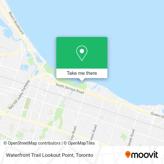 Waterfront Trail Lookout Point map