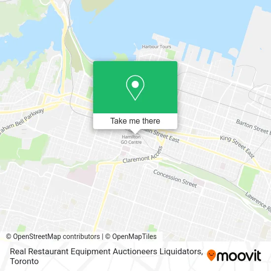 Real Restaurant Equipment Auctioneers Liquidators map