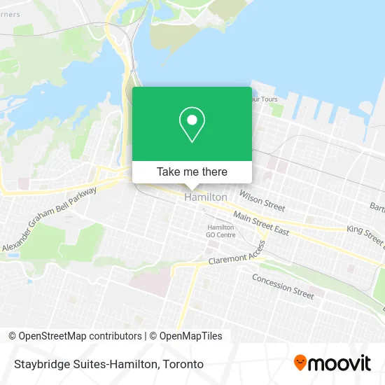 Staybridge Suites-Hamilton map