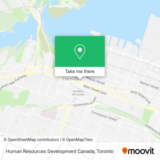 Human Resources Development Canada map