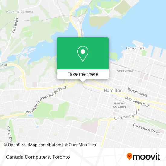 Canada Computers map