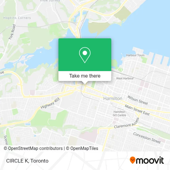 CIRCLE K map