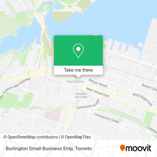 Burlington Small Business Entp map