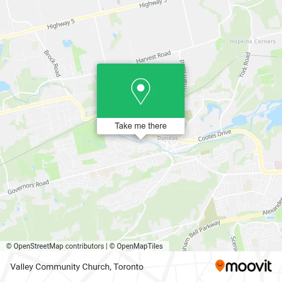 Valley Community Church map