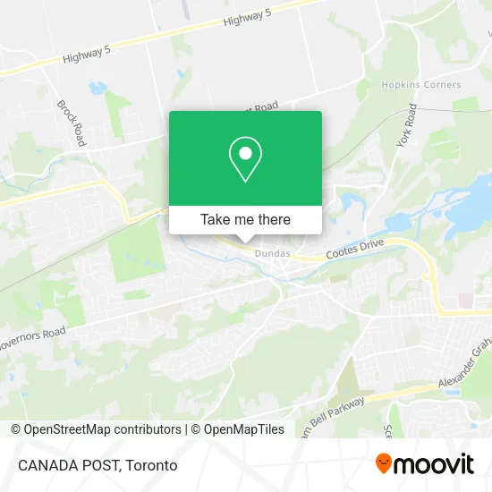 CANADA POST map