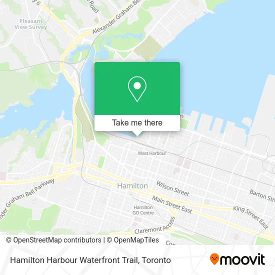 Hamilton Harbour Waterfront Trail map