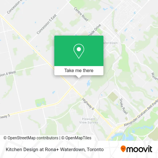 Kitchen Design at Rona+ Waterdown map