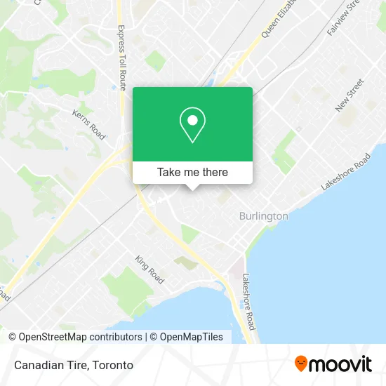 Canadian Tire map