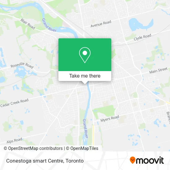 Conestoga smart Centre map